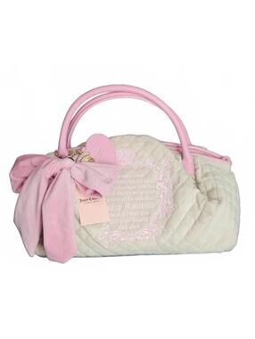 Juicy Couture Juicy Tale Bowler Satchel Bag Sandstone Pink NWT Y2K Coquette